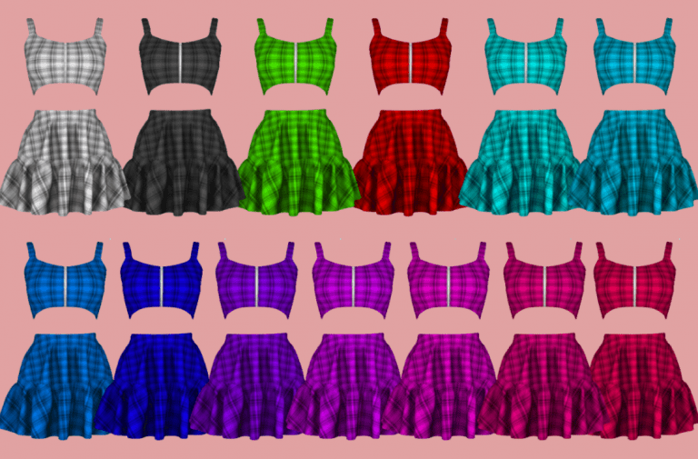 Awesome Plaid Skirts Custom Content for the Sims 4 — SNOOTYSIMS