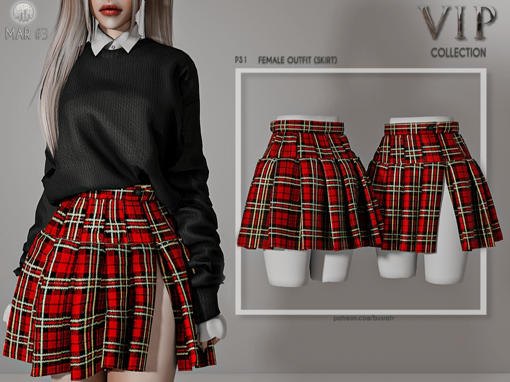Pleated Skirts Custom Content