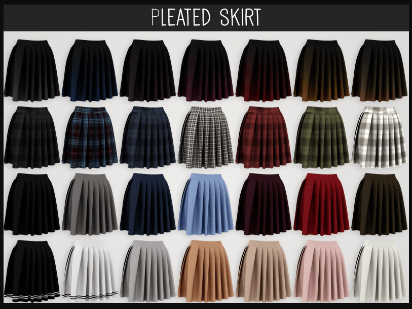 Pleated Skirts Custom Content You Need in the Sims — SNOOTYSIMS