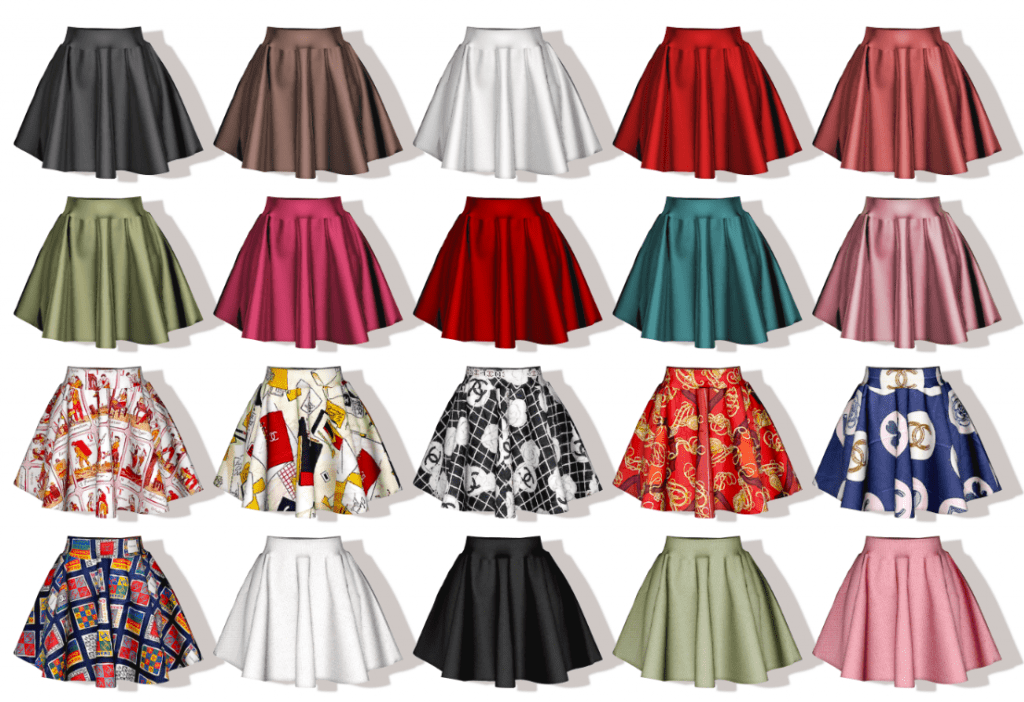 Poofy Skirts Cc