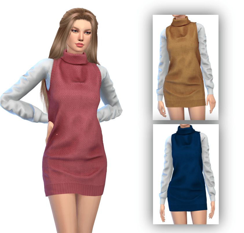 sweater dress custom content 