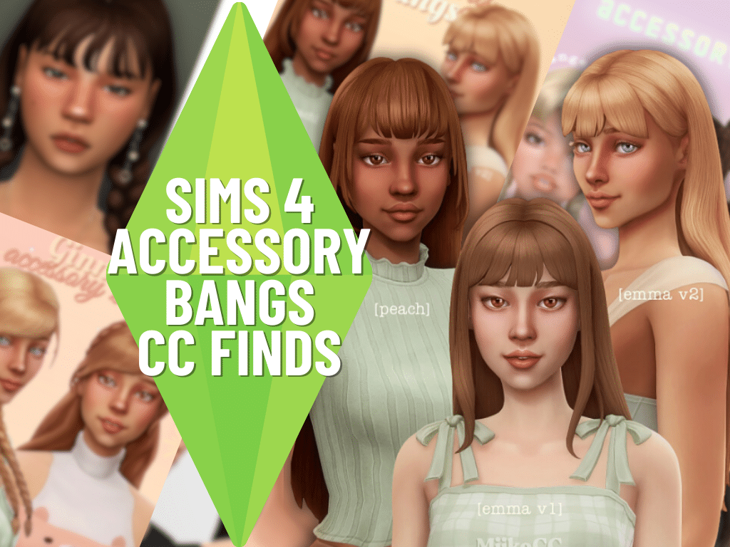 SnootySims Accessory Bangs CC Finds