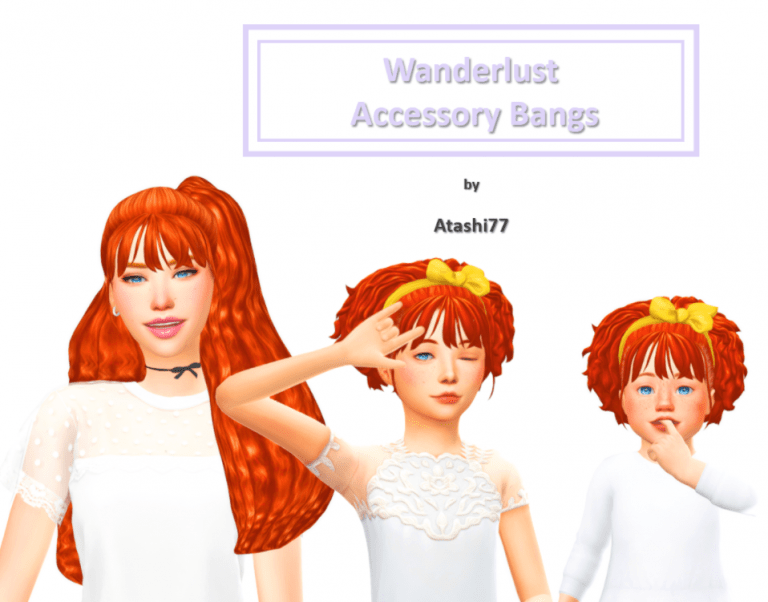Sims 4 Accessory Bangs You Will Love Cc And Mods — Snootysims