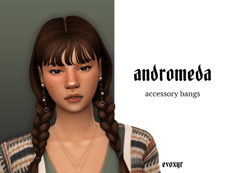 Sims 4 Curtain Bangs Hair Cc