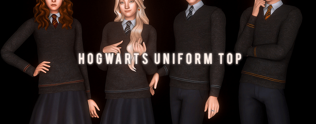 hilo anillo asesinato Best Hogwarts Uniform Custom Content for the Sims 4 — SNOOTYSIMS
