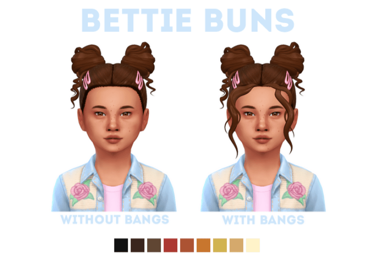 littlecrisps sims 4 dancer bun