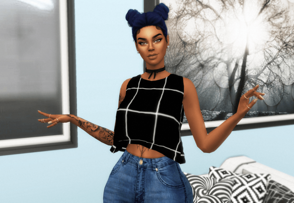 Sims 4 space buns