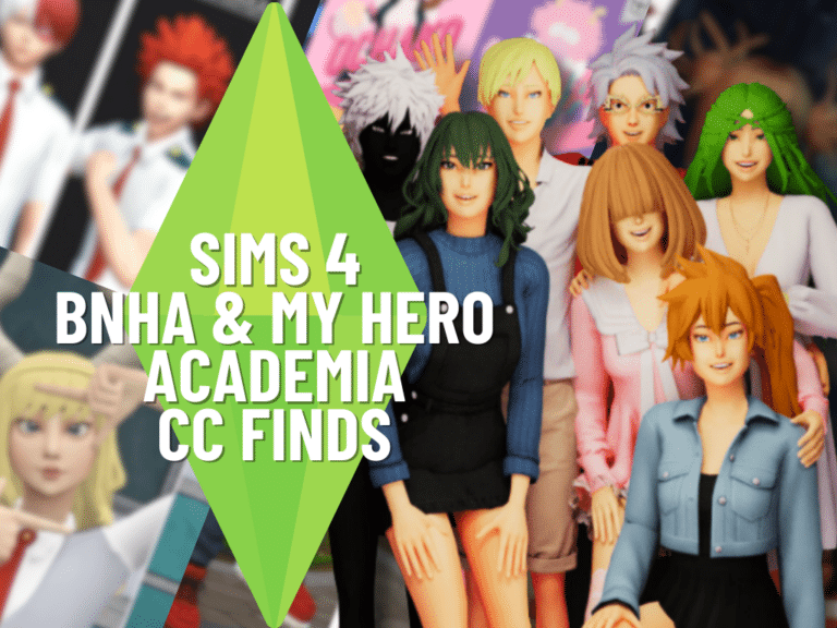Sims 4 Bnha CC and Best My Hero Academia Mods