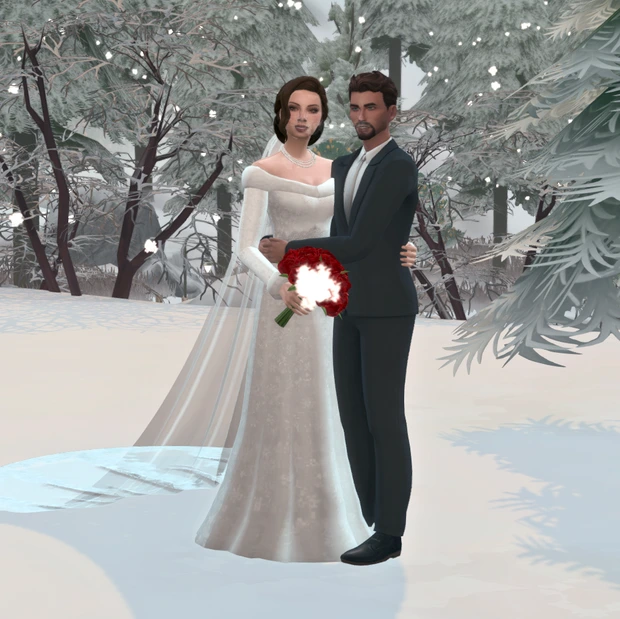GS Winter Wedding Posepack by Glitterberry Sims