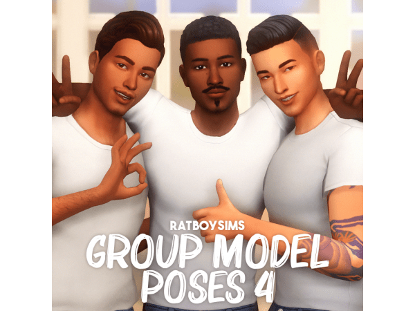 Group Model Poses for Sims 4