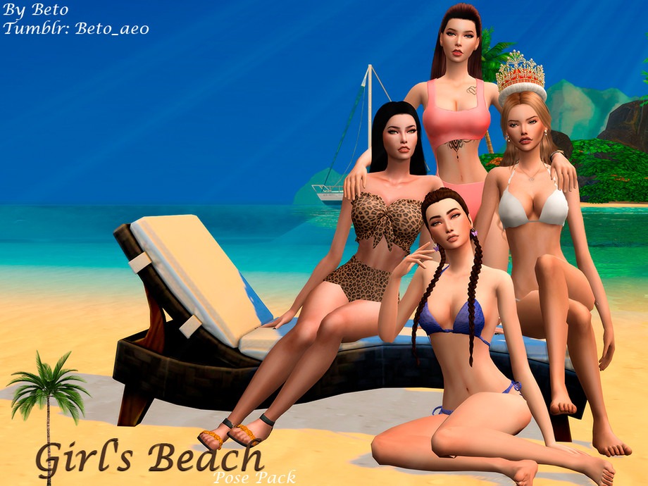 Beach Girls Pose Pack by Beto_ae0