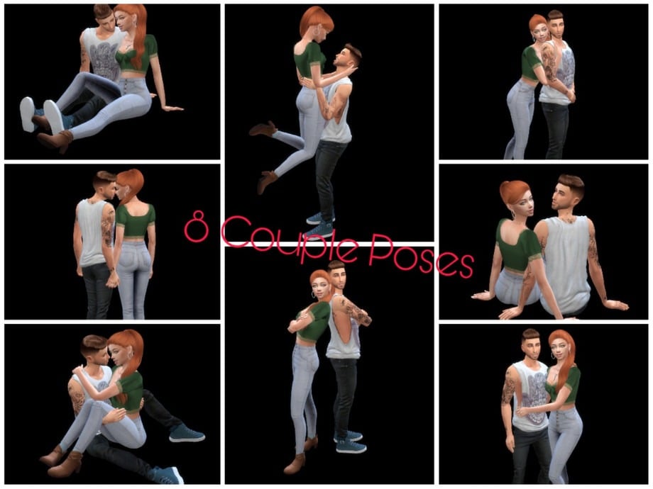 Adorable Sims 4 Couple Poses by Un1con35