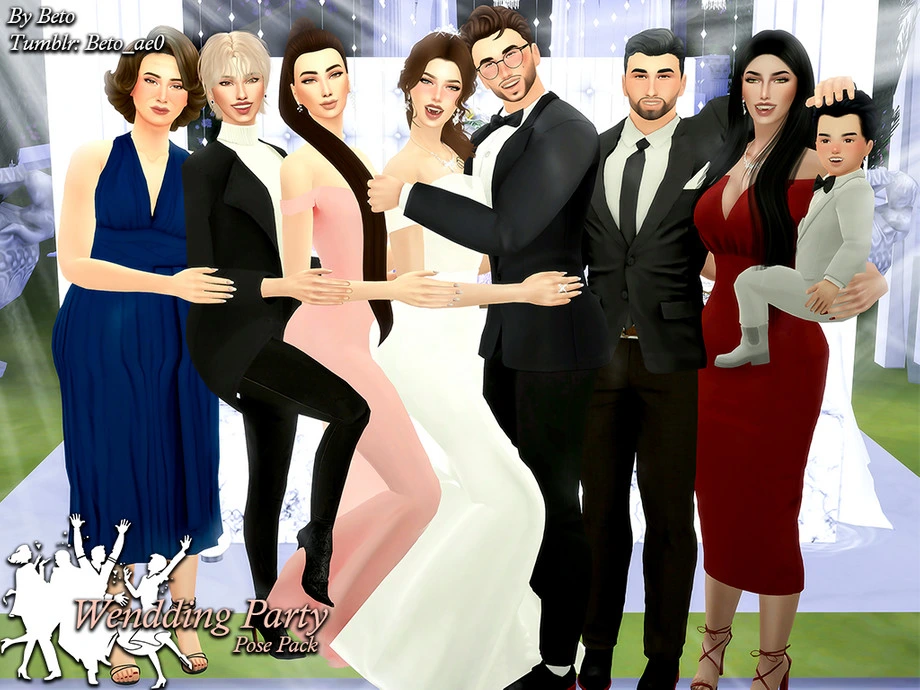 Wedding Party II Pose Pack by Beto_ae0