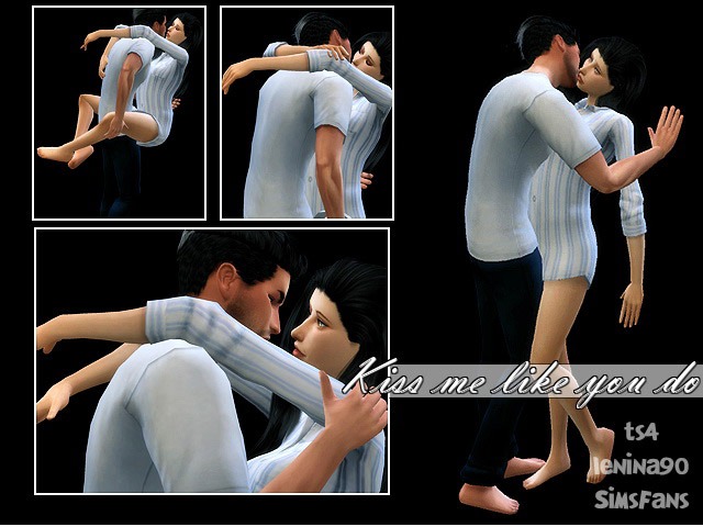 Kiss Me Like You Do - Sims 4 Couple Poses by LENINA_90