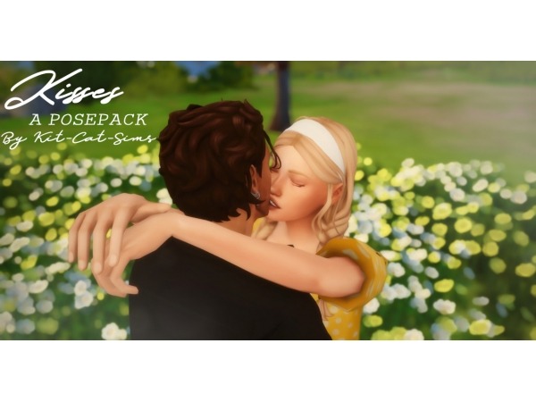 Kit-cat-sims’s Kisses Pose Pack - the sims 4