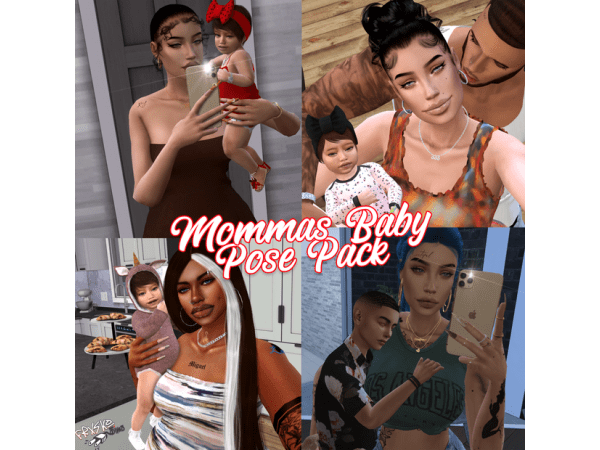 22. mommas baby pose pack by frxsk0sims - the sims 4