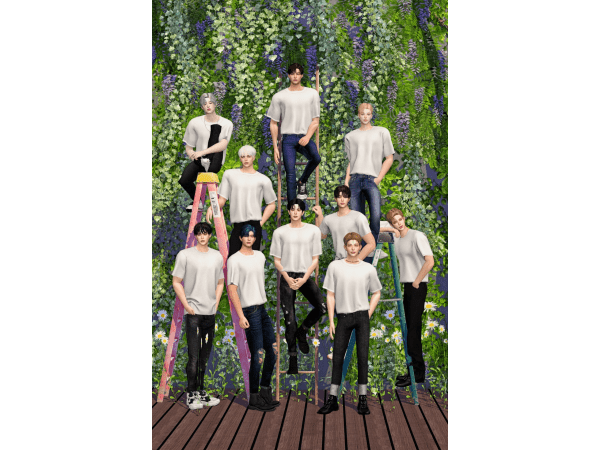 Ladders Group Poses for Sims 4 by Relaxlala