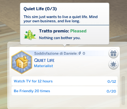 Quiet Life Aspiration - Sims 4 Aspiration Mods