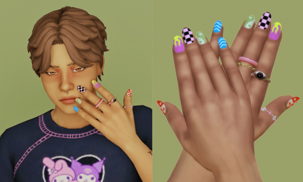 Sims4 nails cc 13