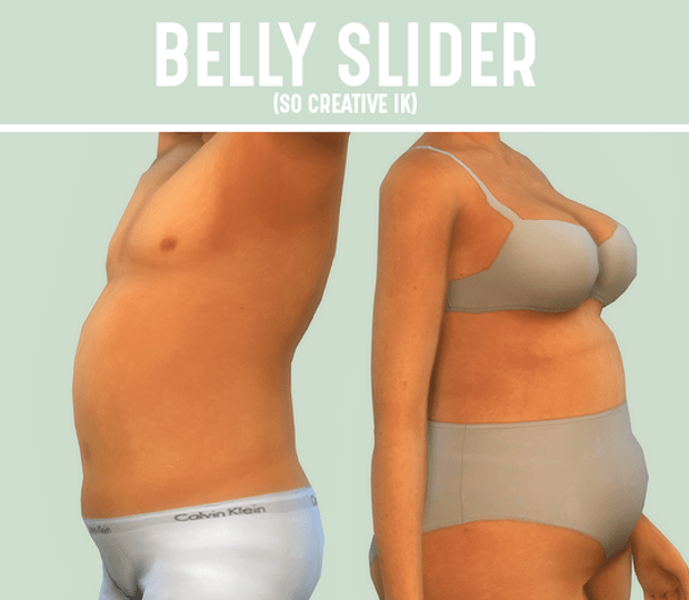 sims 4 sliders - belly slider