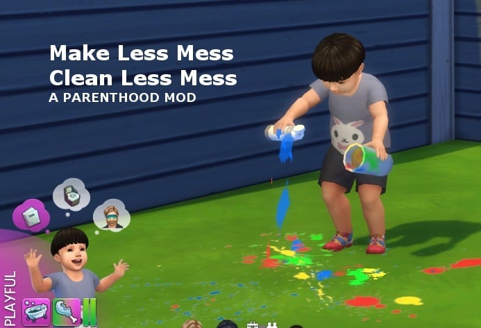 best sims 4 toddler mods - less mess