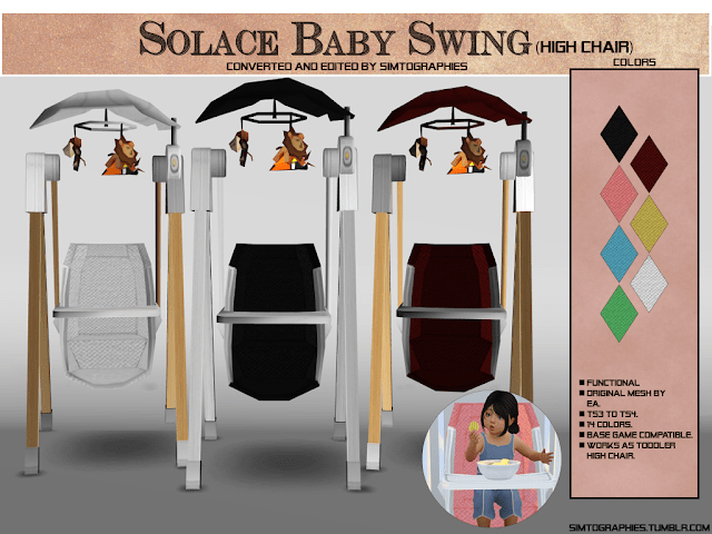 sims 4 baby mods - solace baby swing