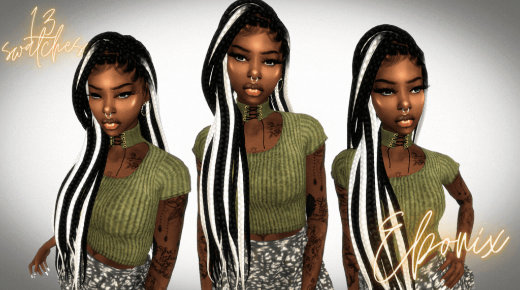 Sims 4 Ebonix Hair Custom Content You Will Love — Snootysims