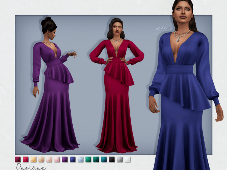 Sims 4 Long Sleeve Dress CC That You Will Love — SNOOTYSIMS