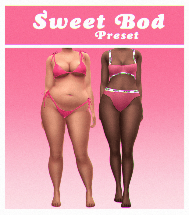 sims 4 body mods - sweet bod preset