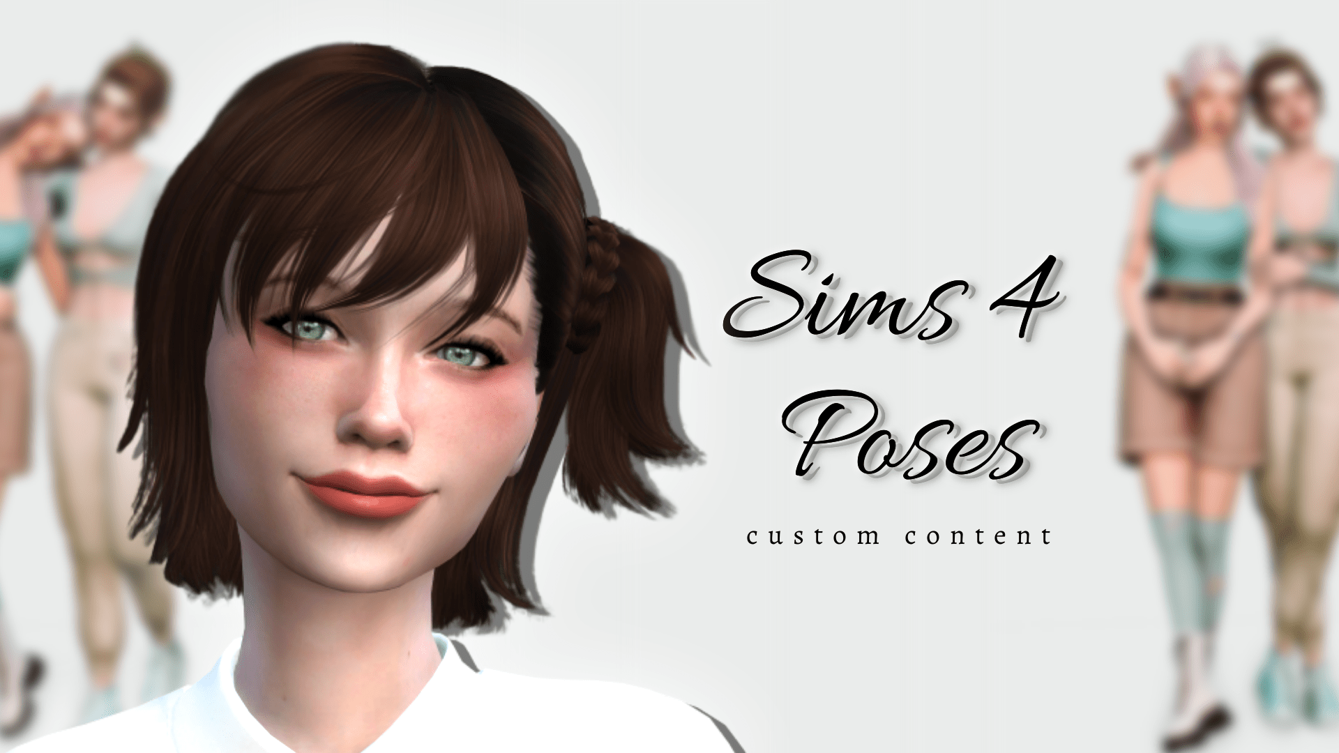 A 4 in 1 cute anime pose pack for andrew's pose player