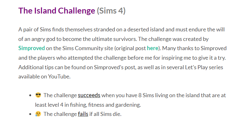 island challenge