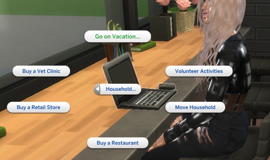 Move out of a Sims house