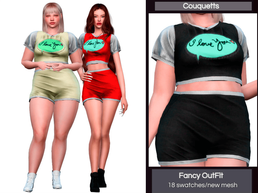 Sims 4 female clothes