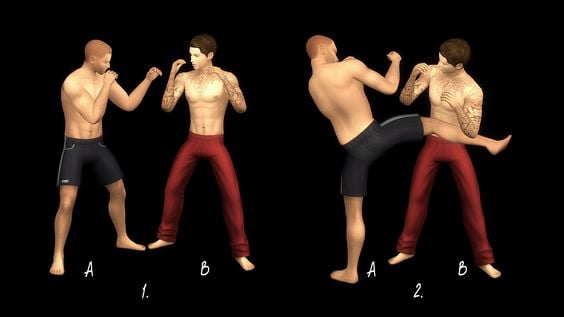 sims 4 fighting poses