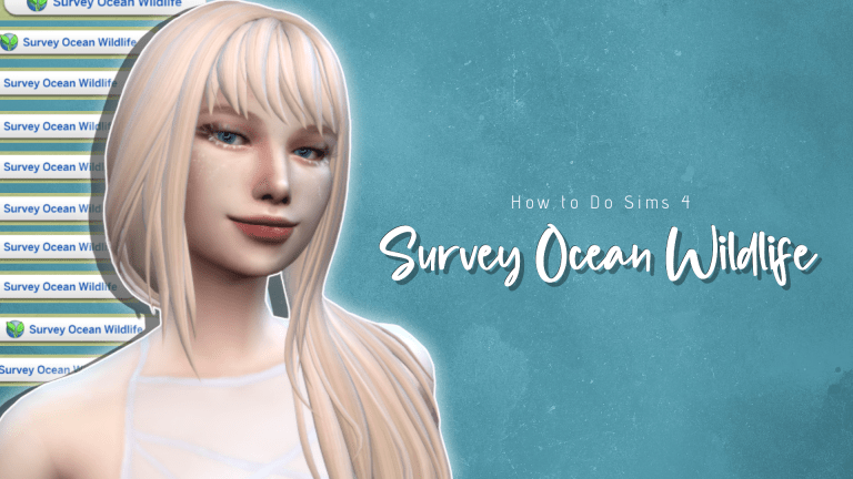 How to Do Sims 4 Survey Ocean Wildlife