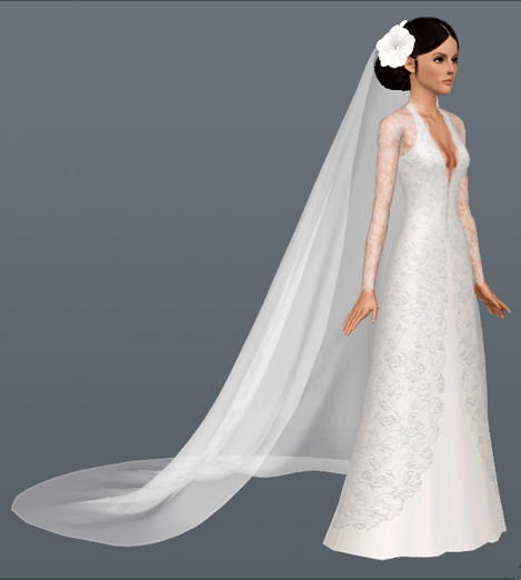 Sims 4 Wedding Veil