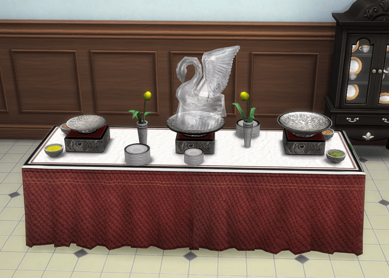Sims 4 Buffet Table!