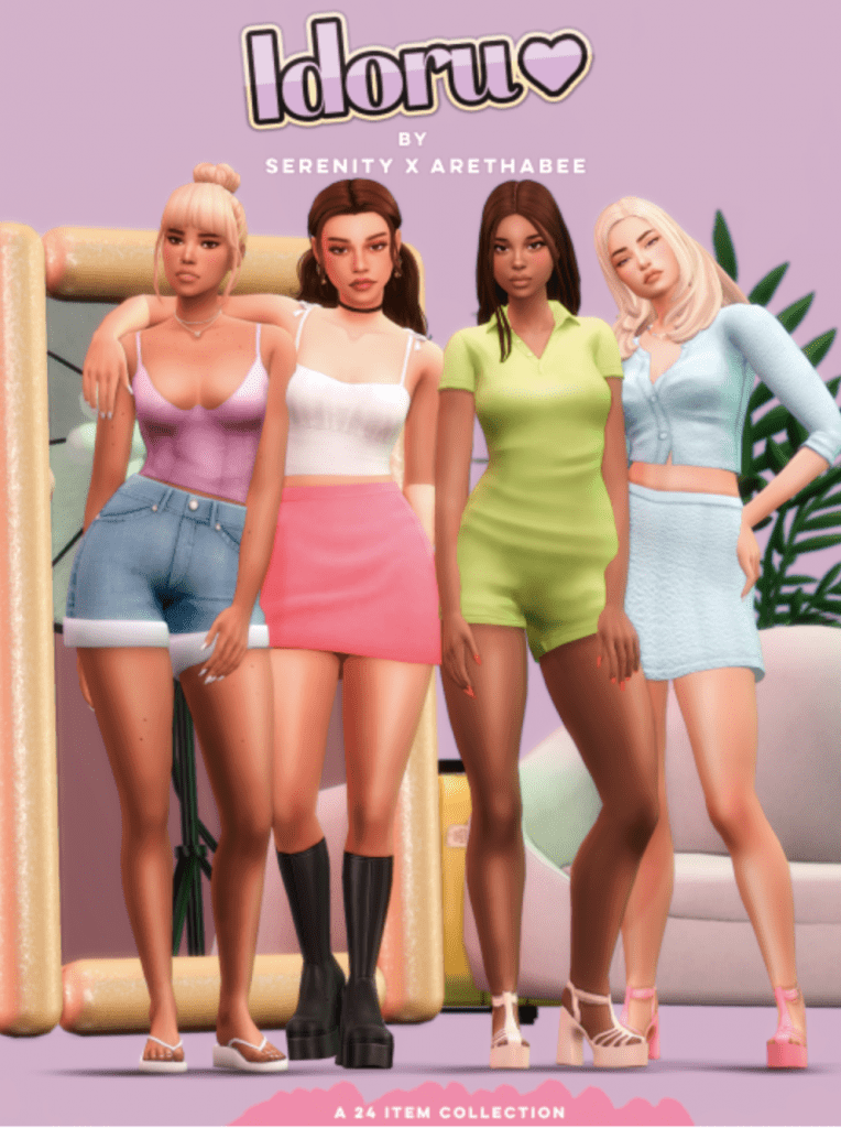 serenity — swagsimsfairy: Hi from Nicki ! Y2k fits 🌈💗