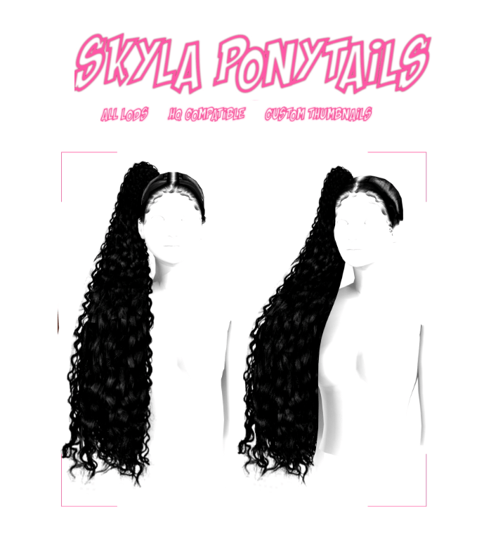sims 4 ponytail cc