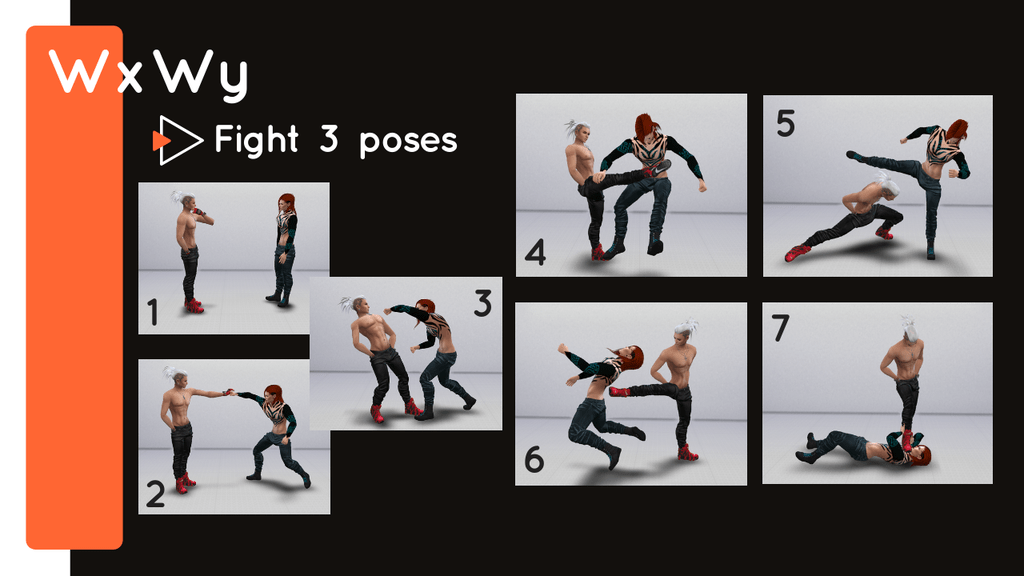 sims 4 fighting poses