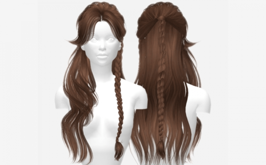 Stacy Hair-Sims 4 Long Hair