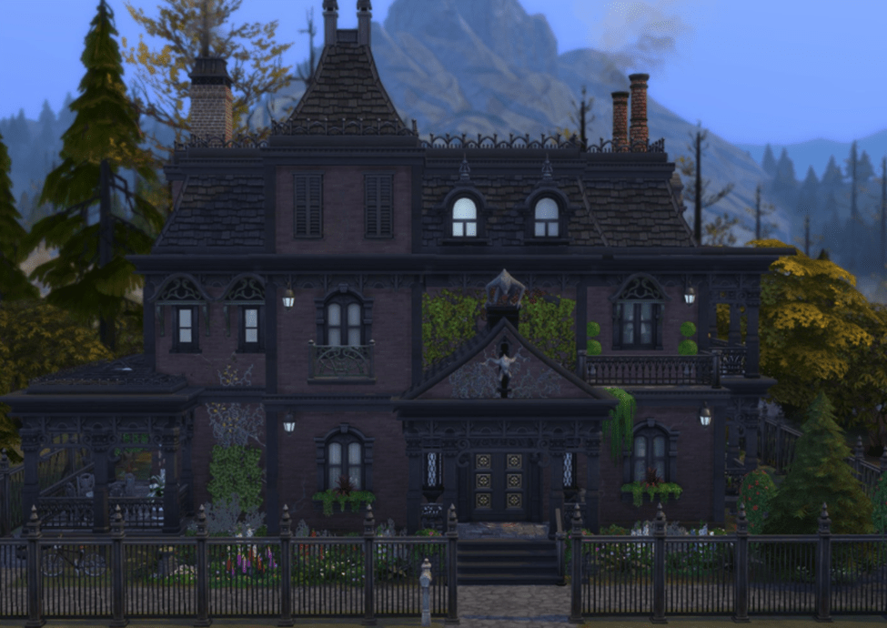 sims 4 goth house
