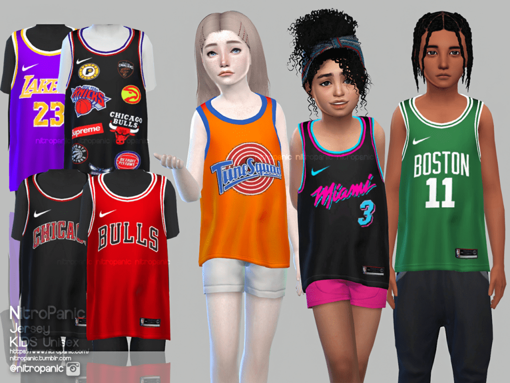 Sims 4 Basketball Jersey CC