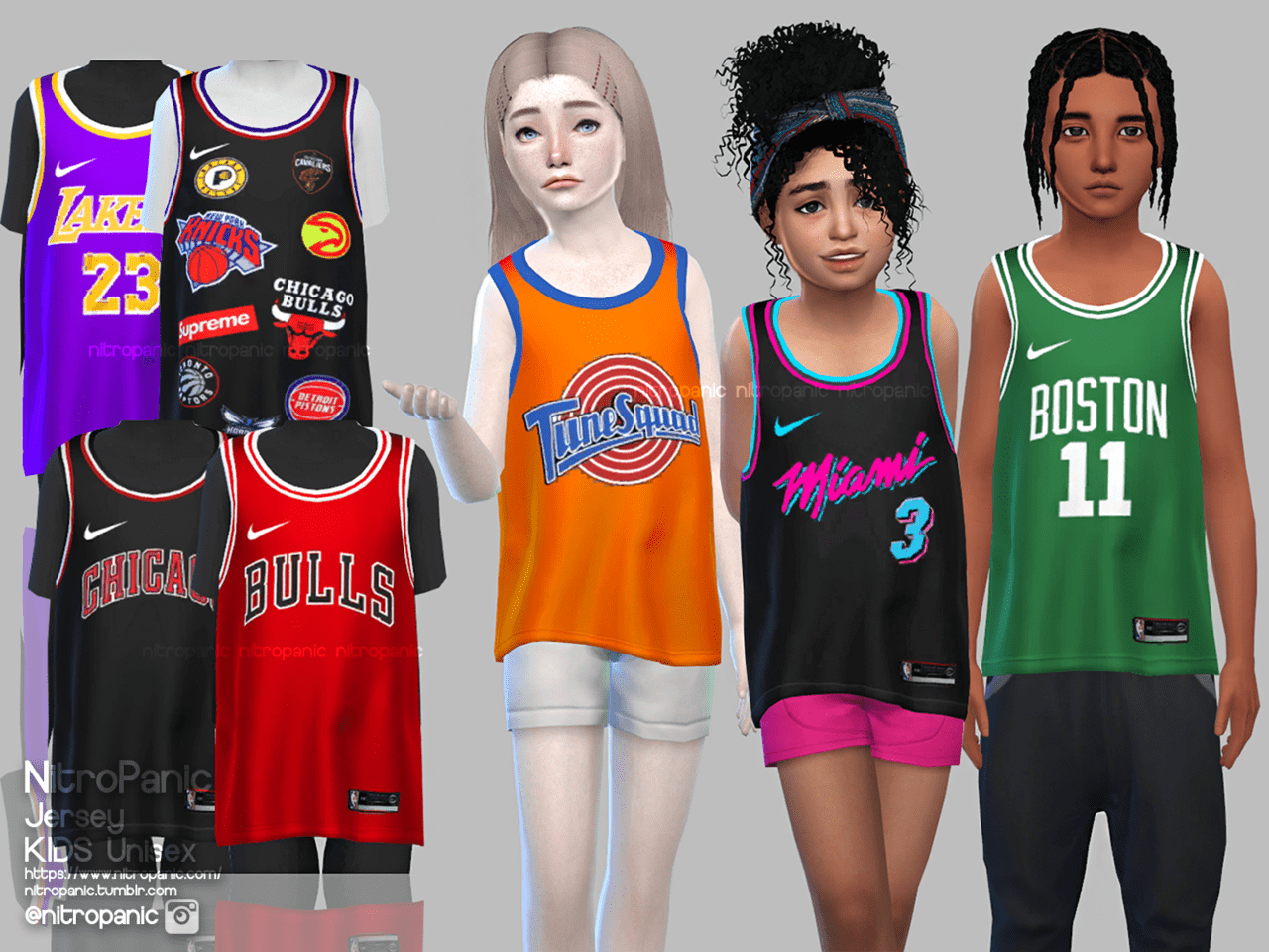 Sims 4 Basketball Uniform CC
