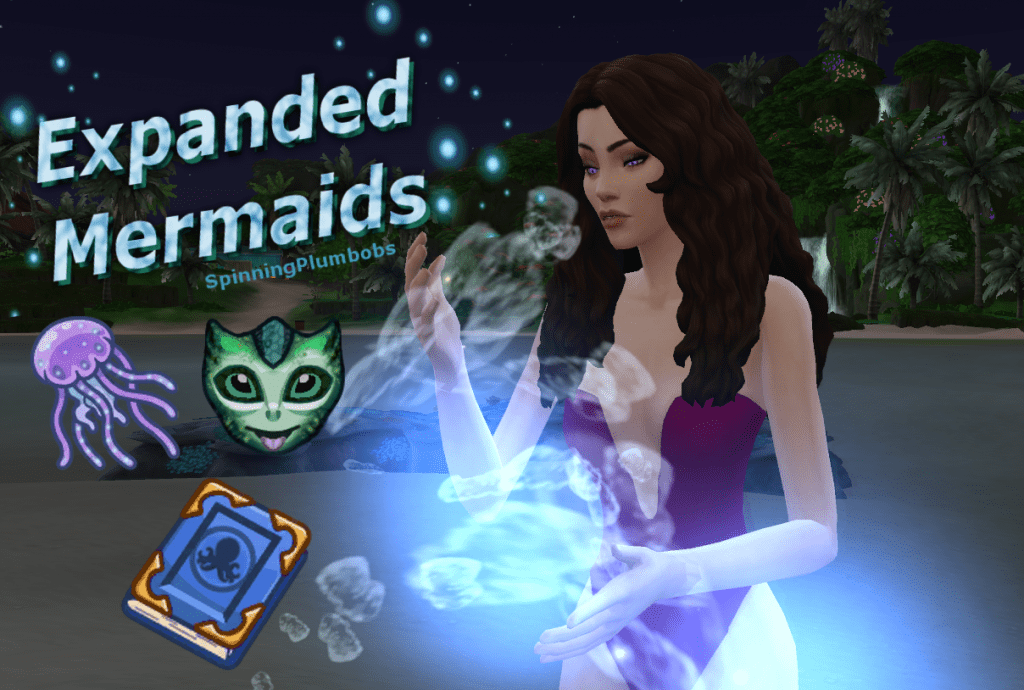 The Sims 4 Life Expanded Mermaids Mod Logo