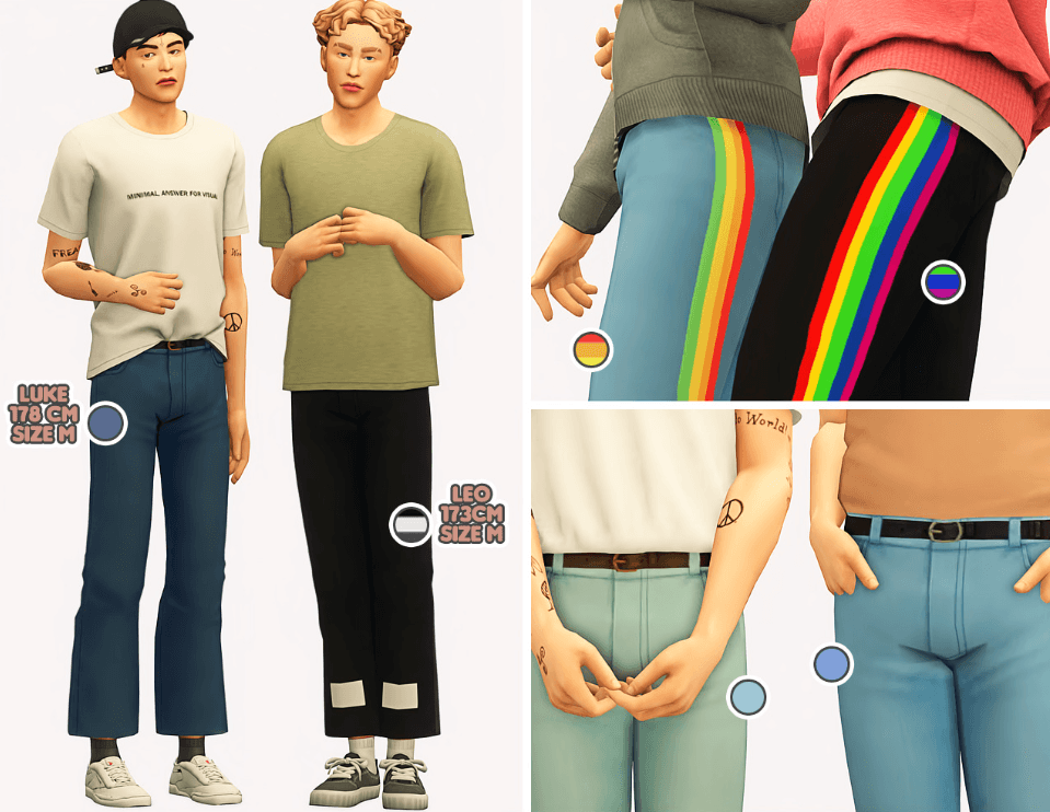 The Best Sims 4 Jeans CC for and SNOOTYSIMS