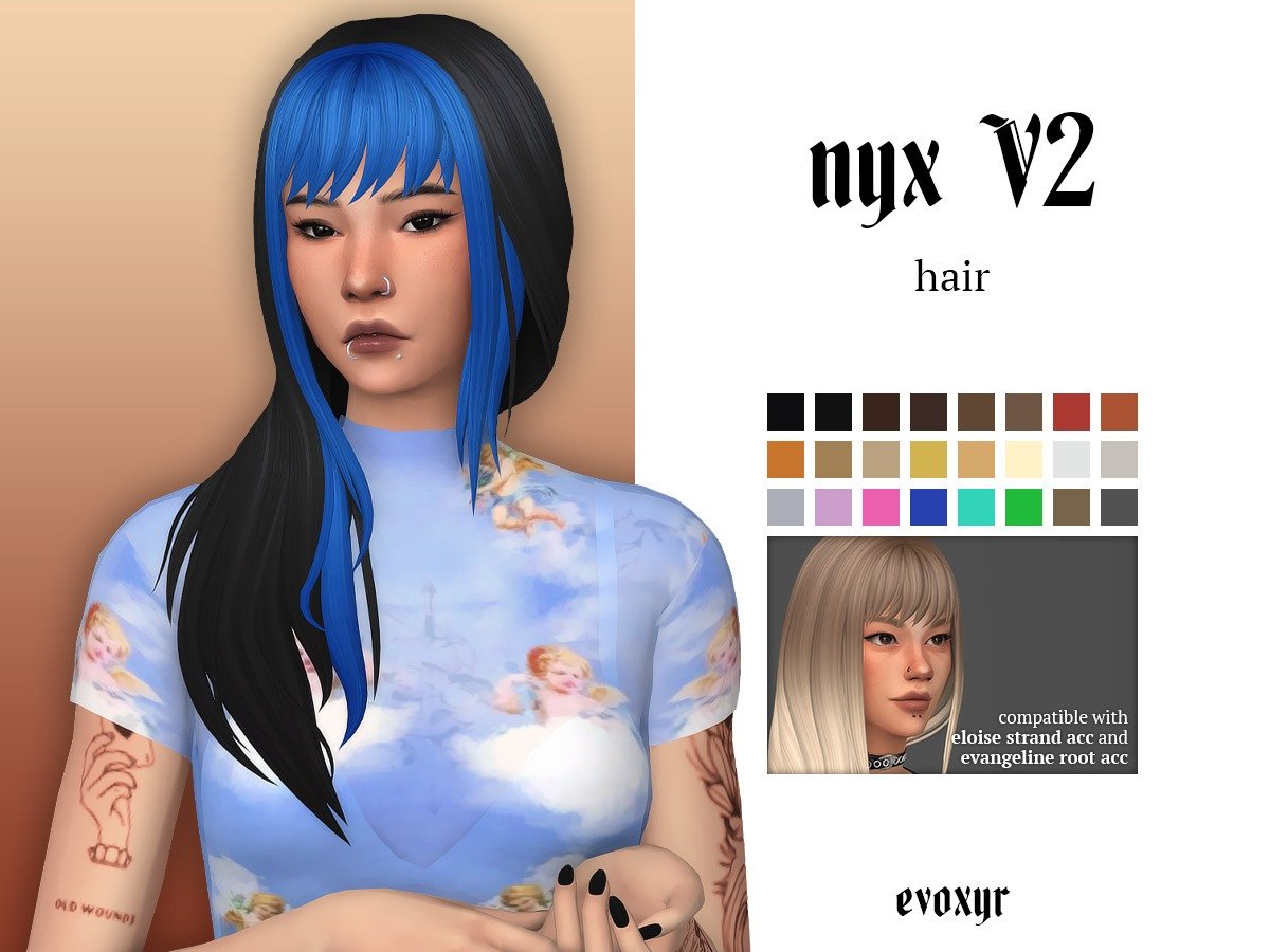 Sims 4 Two Tone Hair Cc Creative Looks You Need To Try Now — Snootysims