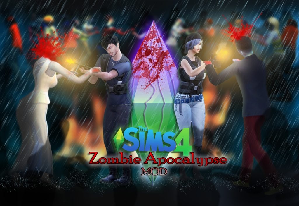 The Sims 4 Life Zombie Apocalypse Mod Logo