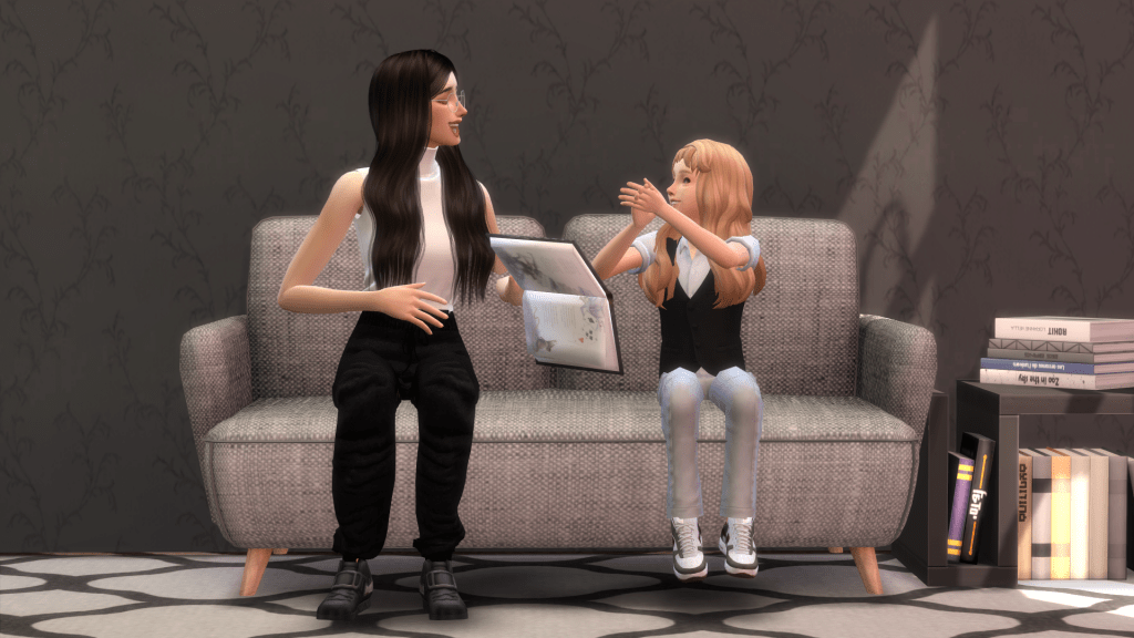 read to a child in the Sims 4