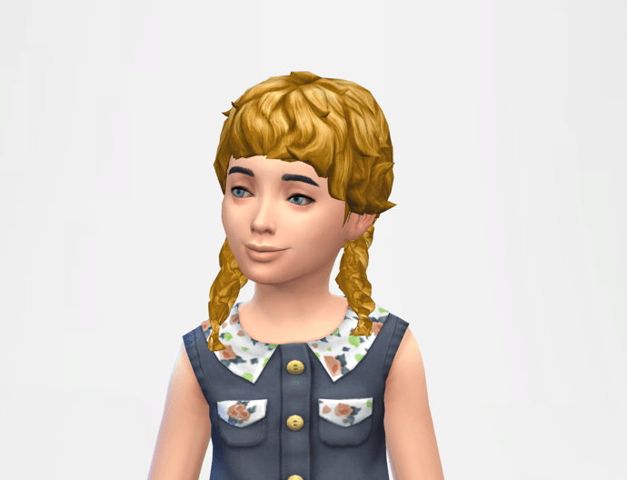 girly curl pigtails at birksches sims blog